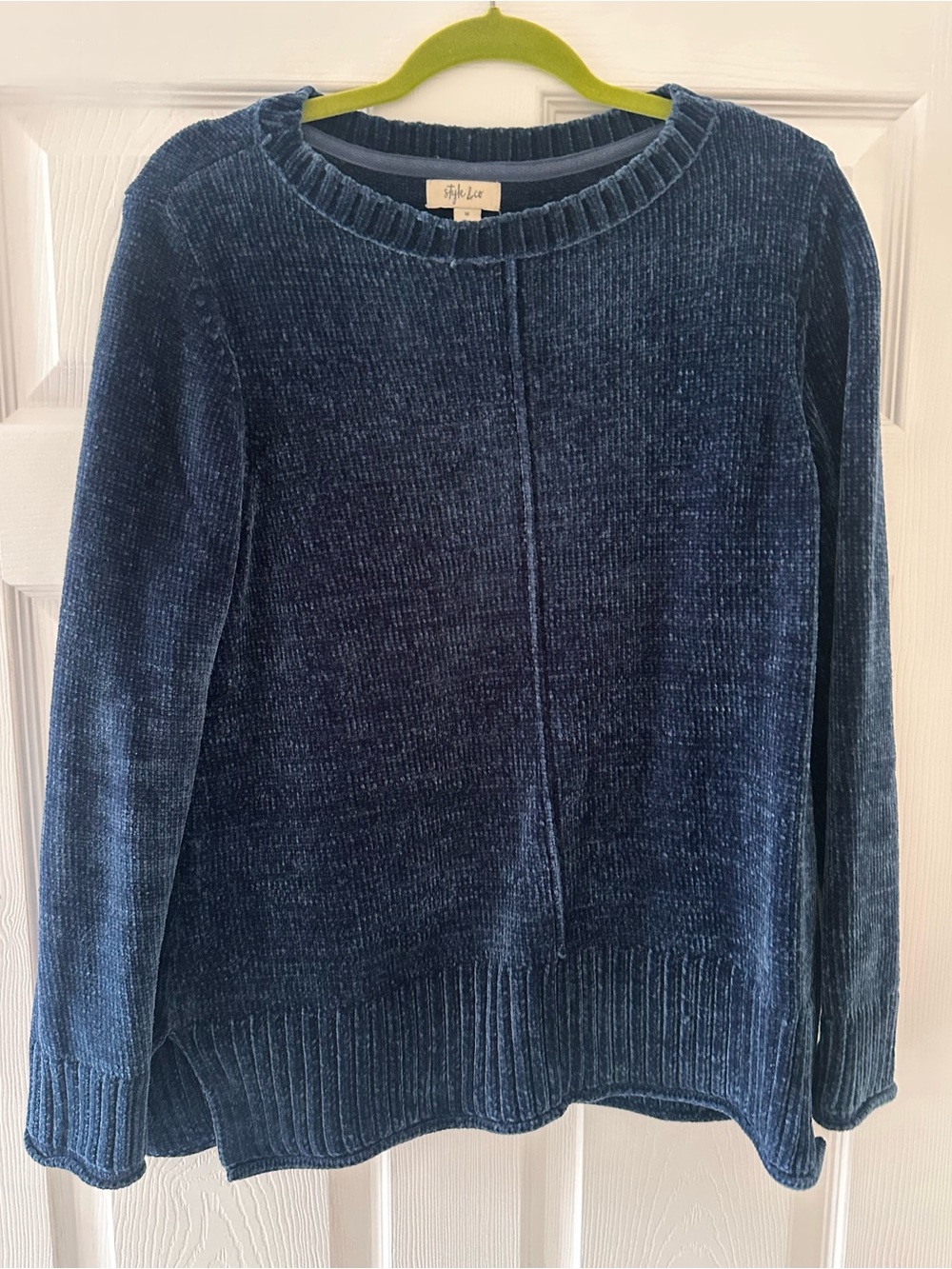 Style & Co. Blue Chenille Sweater – Size Medium